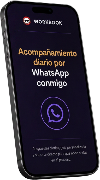 ACOMPAÑAMIENTO DIARIO WHATSAPP (Sólo válido durante 35 días luego del pago)