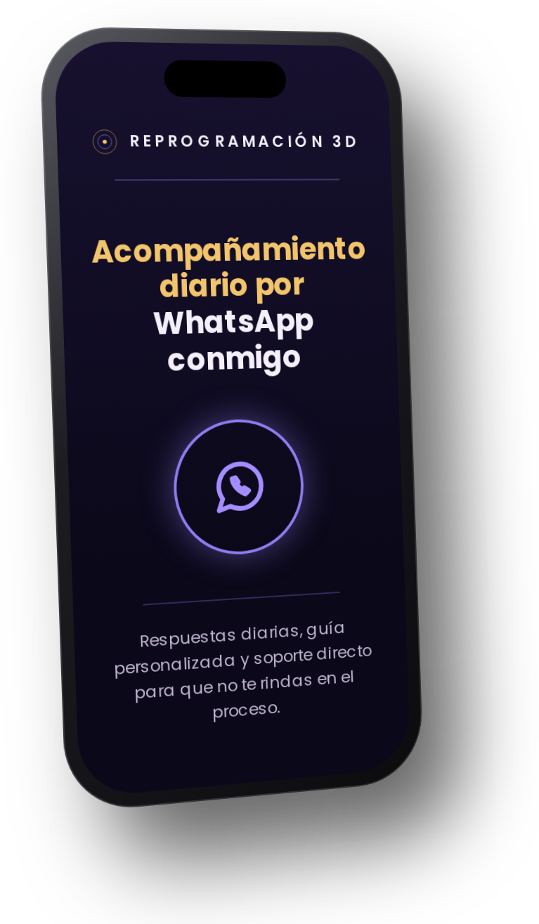 Acompañamiento diario por WhatsApp